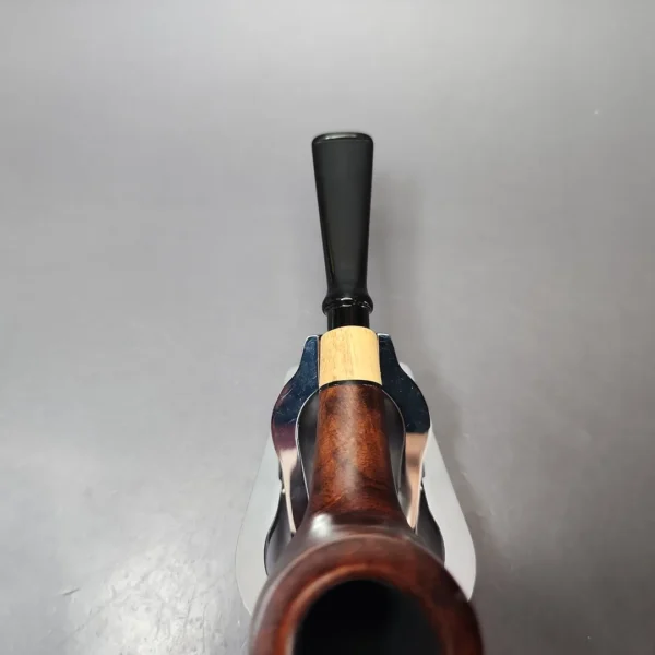 MBSD Briars by Vitale Sienna Contrast Smooth Billiard w/ Olivewood Briar Pipe, New - Image 5