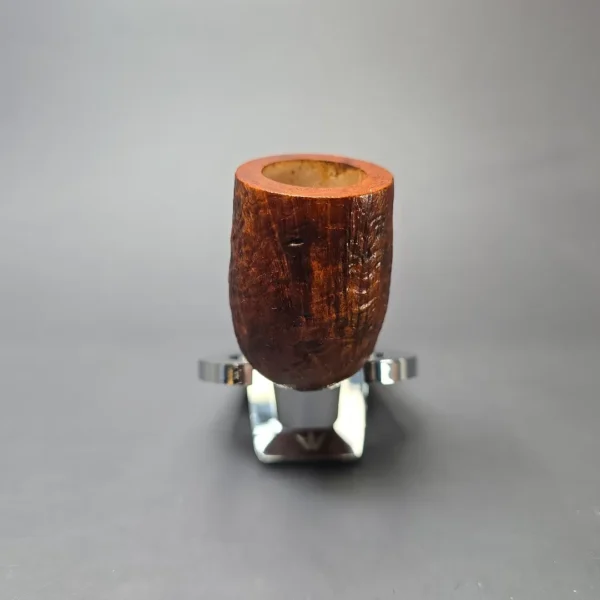 Wolff Pipes Midcentury Contrast Sandblasted Billiard Handmade Briar Pipe, New - Image 3