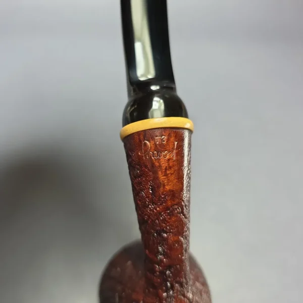 Pete Prevost Sandblasted Acorn w/ Boxwood Estate Briar Pipe, American Estates - Image 8