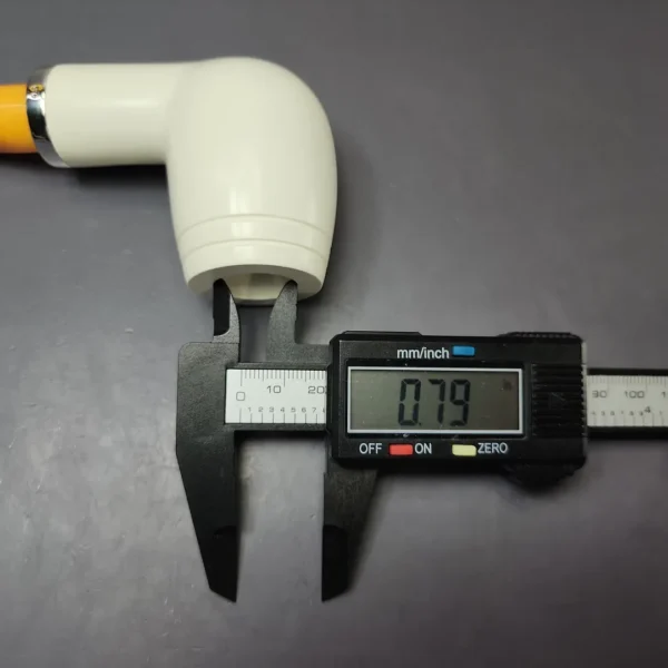 MBSD Meerschaum Silver Stack Billiard Reverse Calabash Block Meerschaum Pipe, New - Image 9