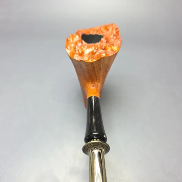 la Biota Sandblasted Ballerina Dublin w/ Horn Handmade Briar Pipe, New - Image 8