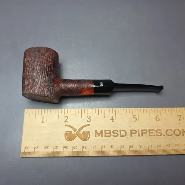 Stanwell Brushed Partially Rusticated Poker Estate Briar Pipe Unsmoked, 9mm - Image 8