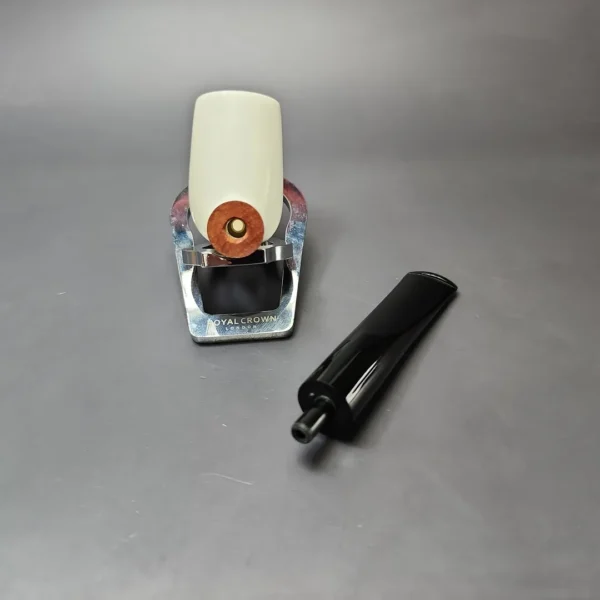 MBSD Meerschaum Deluxe Smooth Billiard Block Meerschaum Pipe, Briar-Mortise, New - Image 10