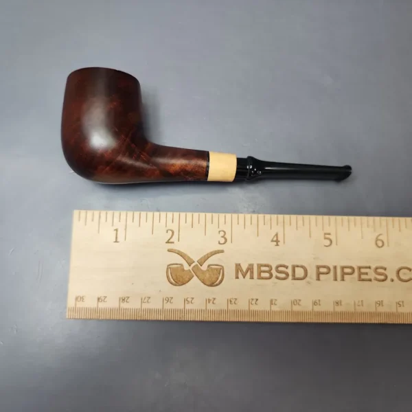 MBSD Briars by Vitale Sienna Contrast Smooth Billiard w/ Olivewood Briar Pipe, New - Image 8