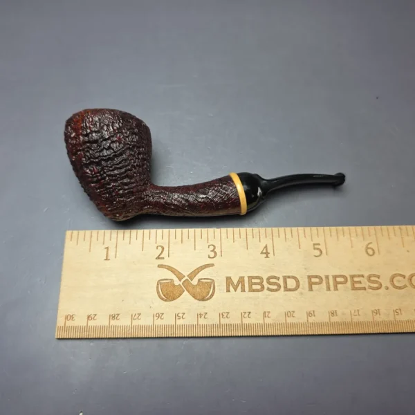 Pete Prevost Sandblasted Acorn w/ Boxwood Estate Briar Pipe, American Estates - Image 9