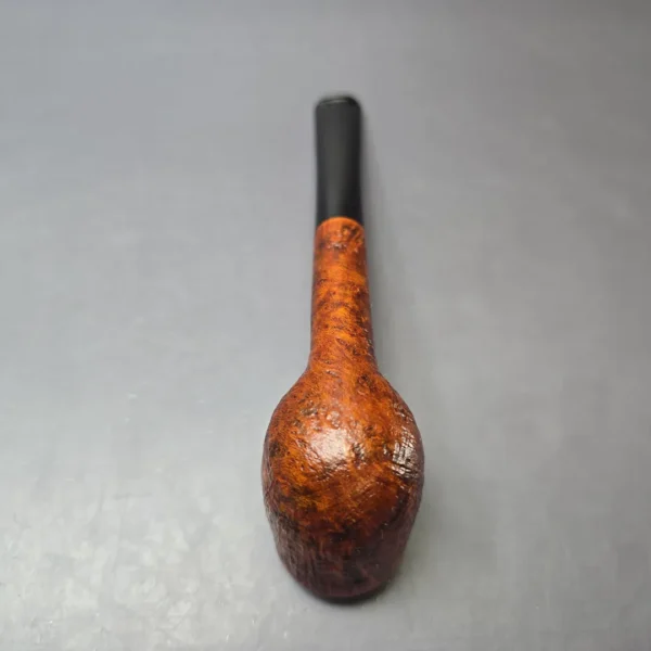 Wolff Pipes Midcentury Contrast Sandblasted Billiard Handmade Briar Pipe, New - Image 7