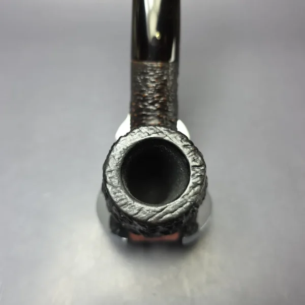 Savinelli Punto Oro Capri Root Briar 616 KS Rusticated Bent Billiard Estate Briar Pipe, Italian Estates - Image 5