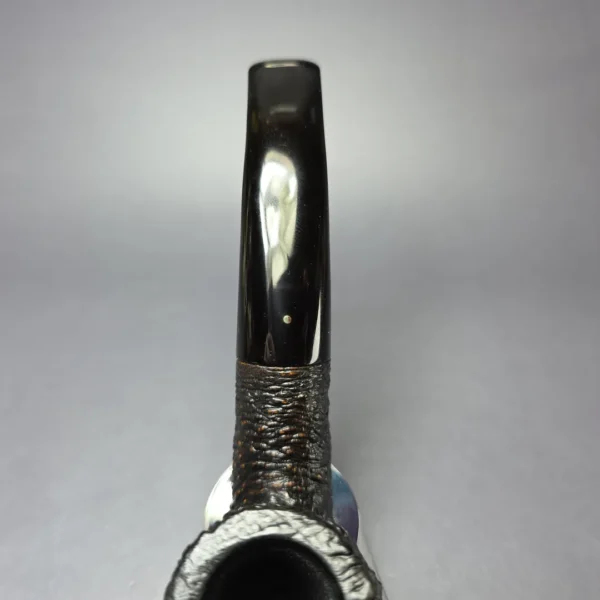 Savinelli Punto Oro Capri Root Briar 616 KS Rusticated Bent Billiard Estate Briar Pipe, Italian Estates - Image 6