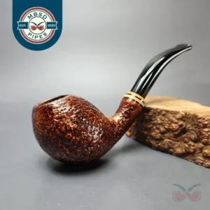 Molina Caporale Sandblasted Egg w/ Olivewood Estate Briar Pipe, 9mm
