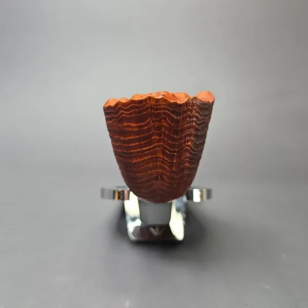 Christophe Wolff Sandblasted "Fleur" Dublin w/ Ivorite Handmade Briar Pipe, New - Image 3