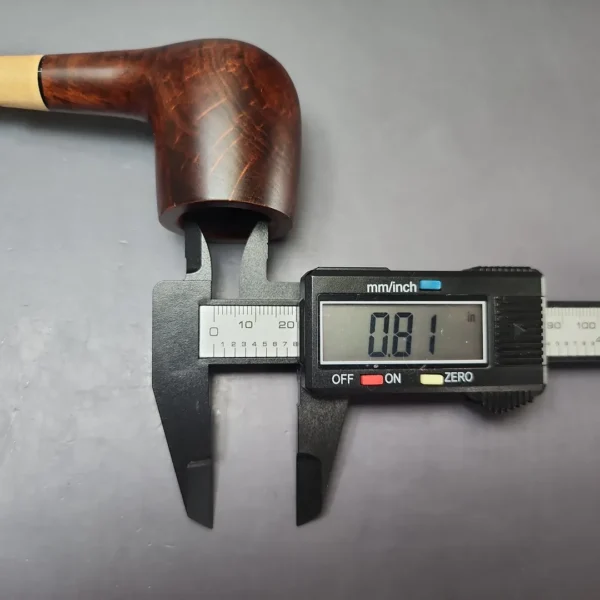 MBSD Briars by Vitale Sienna Contrast Smooth Billiard w/ Boxwood Briar Pipe, New - Image 9