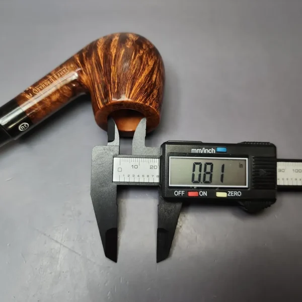 James Upshall P Grade EXL Smooth Bent Billiard Estate Briar Pipe, Unsmoked - Image 9
