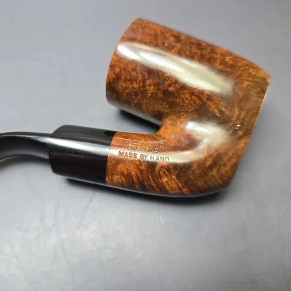 James Upshall (c. 1980s) P Grade Smooth Oom Paul Sitter Estate Briar Pipe, Unsmoked - Image 8