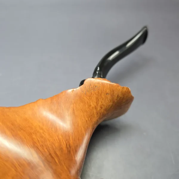 Micoli (Robert Burns) Smooth Freehand Sitter Estate Briar Pipe, Unsmoked - Image 8