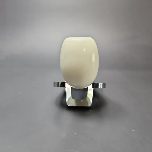 Smooth Egg w/ Blue Stem & Case Estate Block Meerschaum Pipe, Unsmoked - Image 4