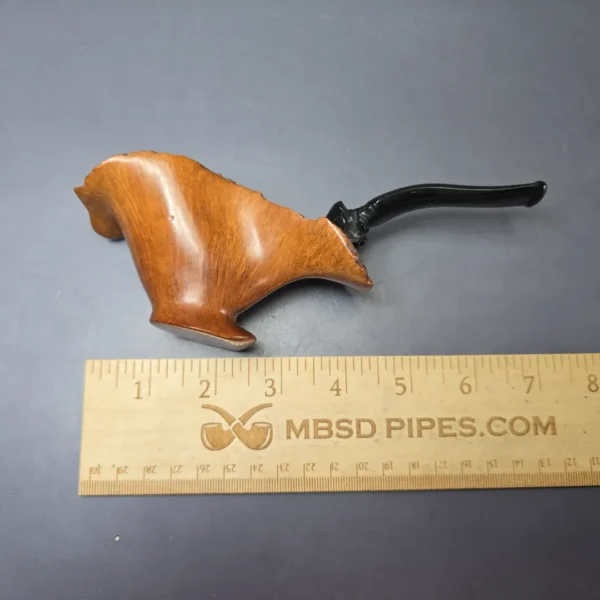 Micoli (Robert Burns) Smooth Freehand Sitter Estate Briar Pipe, Unsmoked - Image 9