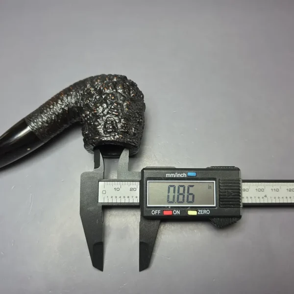 Savinelli Punto Oro Capri Root Briar 616 KS Rusticated Bent Billiard Estate Briar Pipe, Italian Estates - Image 10