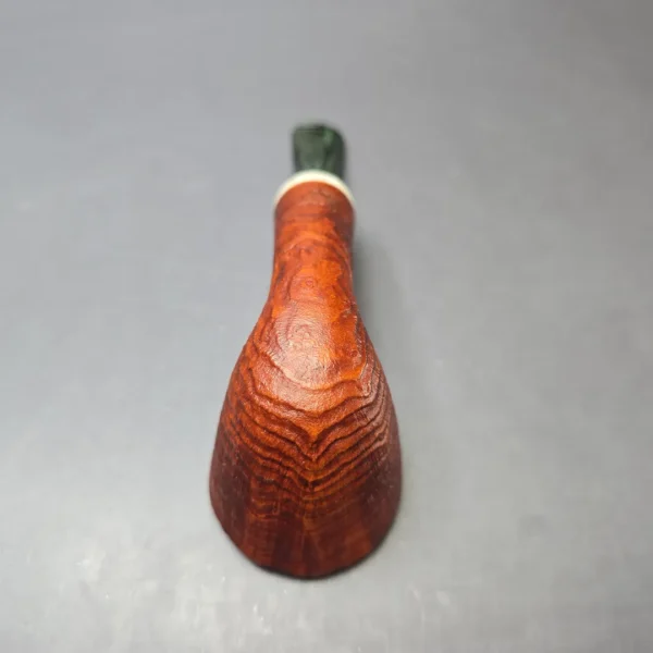 Christophe Wolff Sandblasted "Fleur" Dublin w/ Ivorite Handmade Briar Pipe, New - Image 7