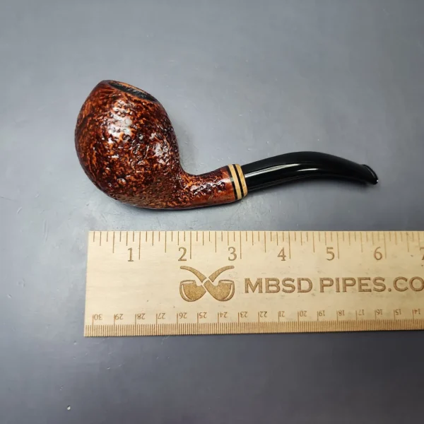 Molina Caporale Sandblasted Egg w/ Olivewood Estate Briar Pipe, 9mm - Image 8