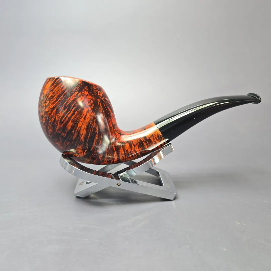 Herriot Pipes Smooth Asymmetric Egg Handmade Briar Pipe, New - Image 2