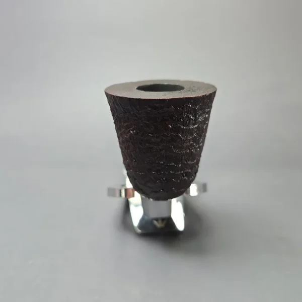 Ashton 2021 Brindle XXX Sandblasted Dublin w/ Silver Estate Briar Pipe, English Estates - Image 5