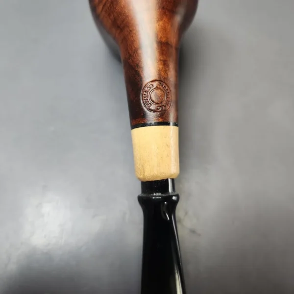 MBSD Briars by Vitale Sienna Contrast Smooth Billiard w/ Boxwood Briar Pipe, New - Image 10