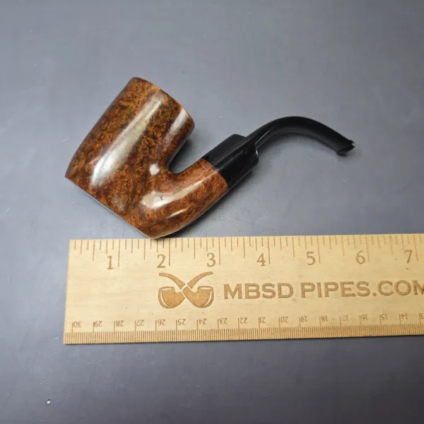 James Upshall (c. 1980s) P Grade Smooth Oom Paul Sitter Estate Briar Pipe, Unsmoked - Image 9