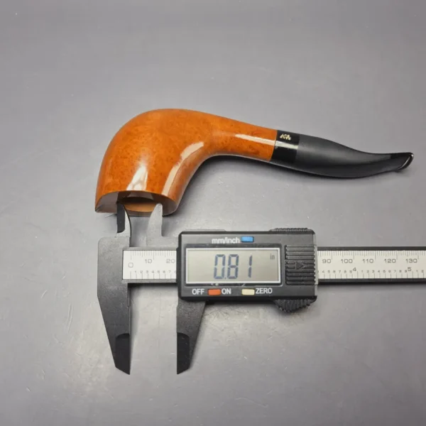 Chacom 186 Smooth Horn Estate Briar Pipe, Unsmoked - Image 12