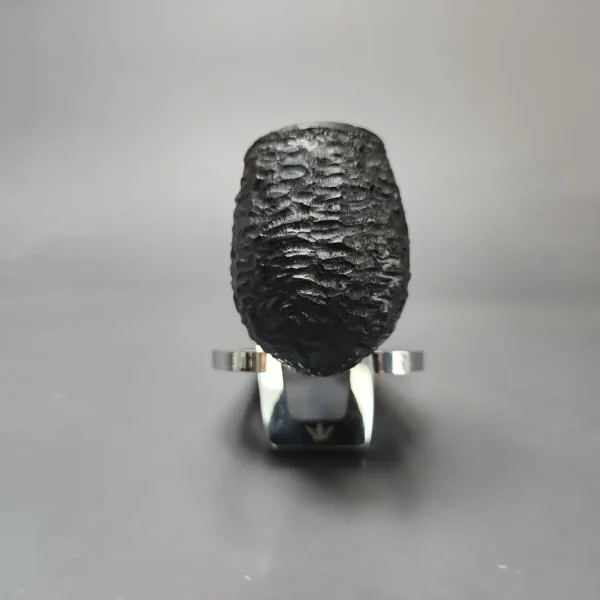 MBSD Briars by Piero Vitale Black Rusticated Brandy w/ Boxwood Briar Pipe, New - Image 4