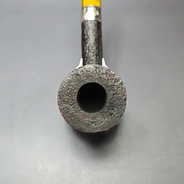 Ashton 2021 Brindle XXX Sandblasted Dublin w/ Silver Estate Briar Pipe, English Estates - Image 8