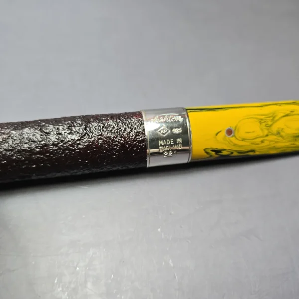 Ashton 2021 Brindle XXX Sandblasted Dublin w/ Silver Estate Briar Pipe, English Estates - Image 11