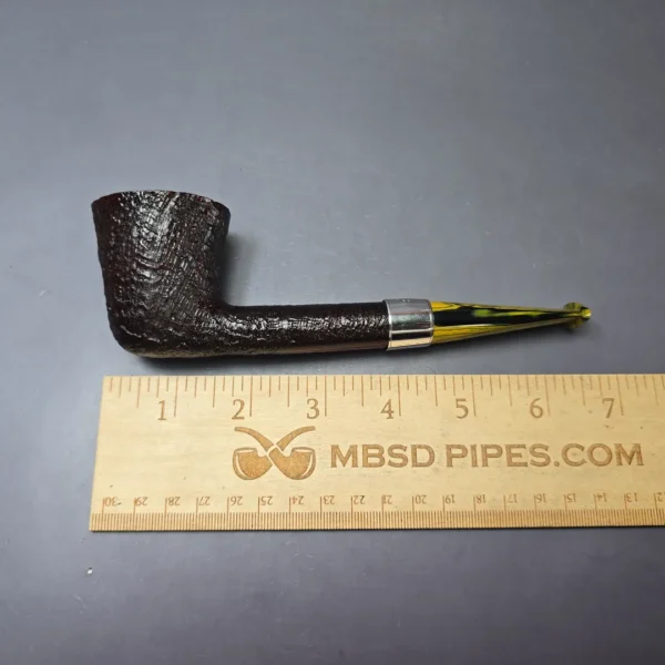 Ashton 2021 Brindle XXX Sandblasted Dublin w/ Silver Estate Briar Pipe, English Estates - Image 13