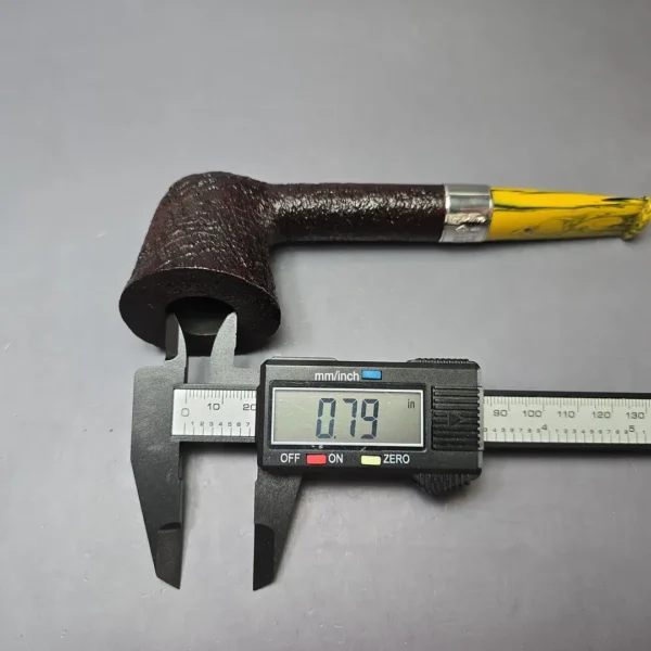 Ashton 2021 Brindle XXX Sandblasted Dublin w/ Silver Estate Briar Pipe, English Estates - Image 14