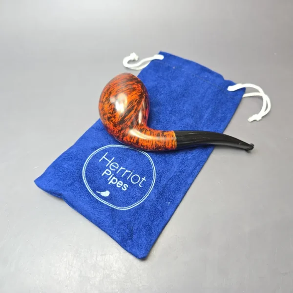 Herriot Pipes Smooth Asymmetric Egg Handmade Briar Pipe, New - Image 12