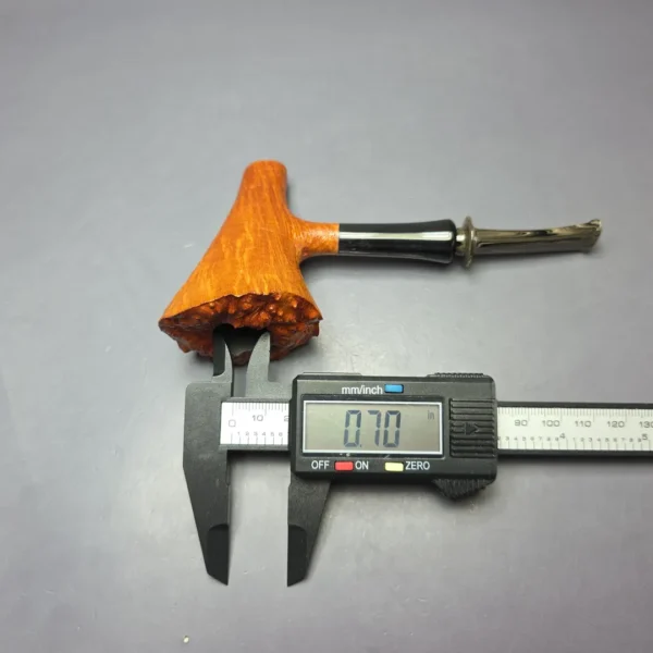 la Biota Sandblasted Ballerina Dublin w/ Horn Handmade Briar Pipe, New - Image 11