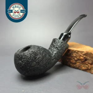 Buckeye Pipes Hand Made Sandblasted Blowfish Briar Pipe, New