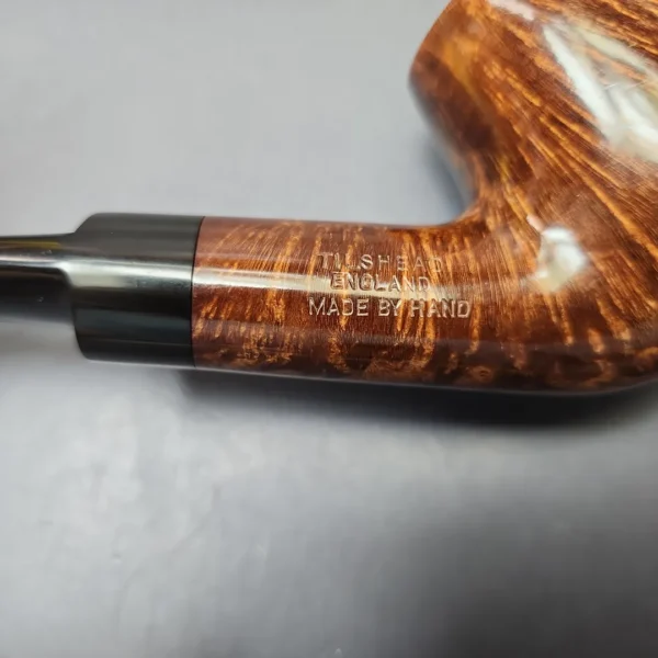 James Upshall P Grade EXL Smooth Bent Billiard Estate Briar Pipe, Unsmoked - Image 11