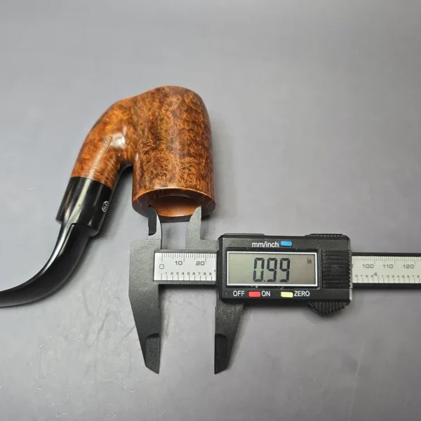 James Upshall (c. 1980s) P Grade Smooth Oom Paul Sitter Estate Briar Pipe, Unsmoked - Image 10