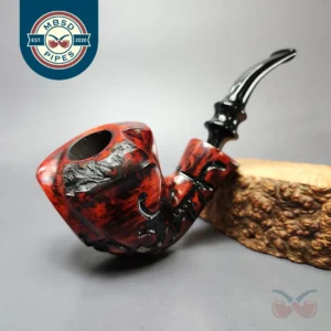 Nording Fantasy Partially Rusticated Freehand Estate Briar Pipe, Unsmoked