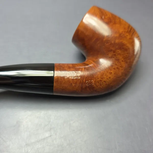 Peterson Kapet 220 Smooth Bent Billiard Estate Briar Pipe, Irish Estates - Image 8