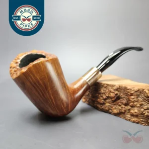 Castello Collection Great Line Smooth Freehand w/ Silver Estate Briar Pipe, Italian Estates
