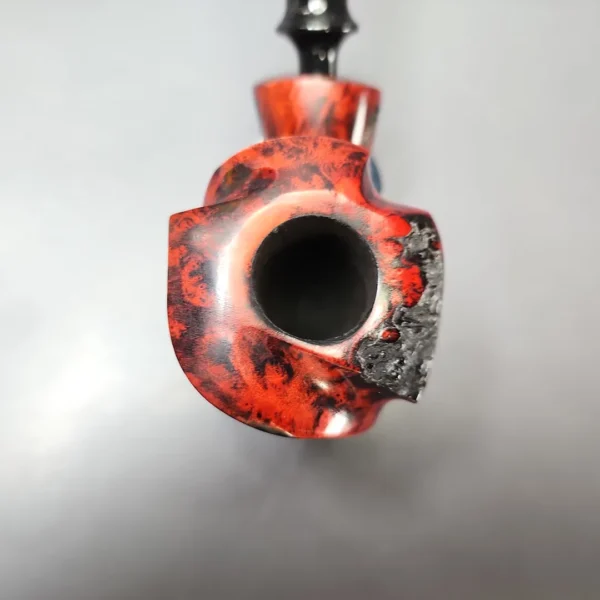 Nording Fantasy Partially Rusticated Freehand Estate Briar Pipe, Unsmoked - Image 4