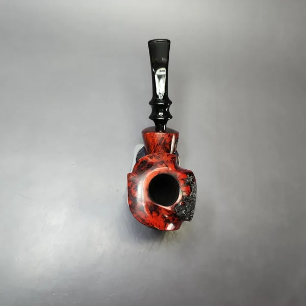 Nording Fantasy Partially Rusticated Freehand Estate Briar Pipe, Unsmoked - Image 6