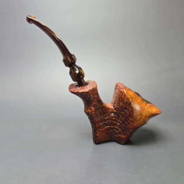 Preben Holm Fancy Sandblast Freehand Sitter Estate Briar Pipe, Danish Estates - Image 6