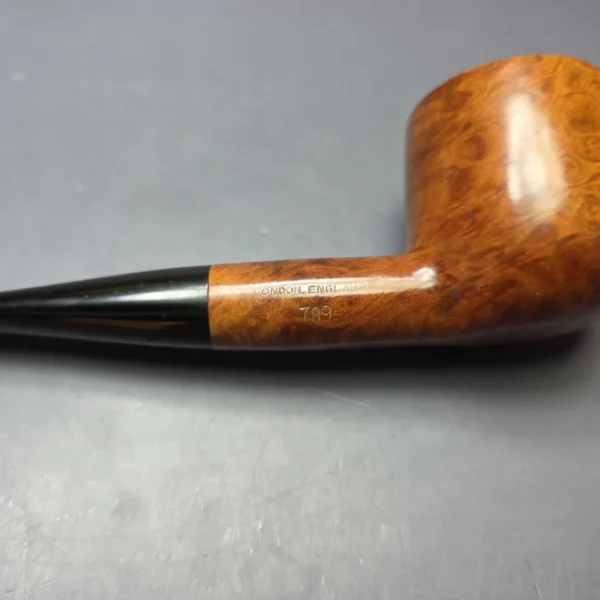 GBD Pre-1980s Ebony 789 Smooth Pot Estate Briar Pipe, English Estates - Image 13