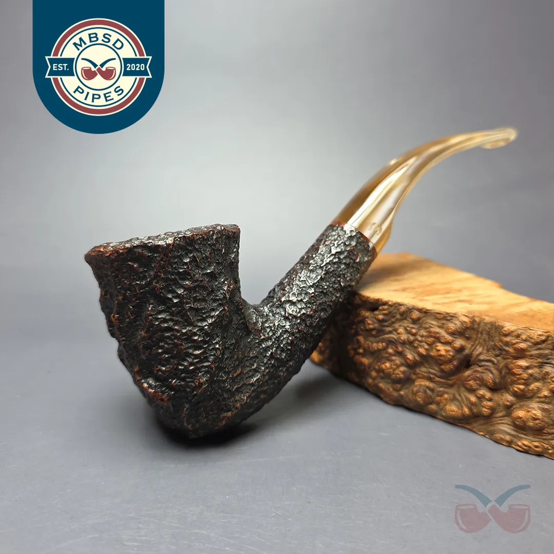 Savinelli Estella 611 EX Rusticated Dublin Estate Briar Pipe, Italian Estates