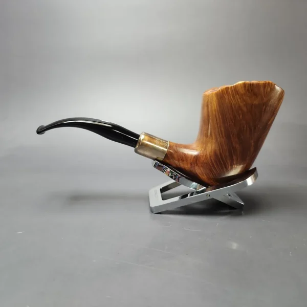 Castello Collection Great Line Smooth Freehand w/ Silver Estate Briar Pipe, Italian Estates - Image 7