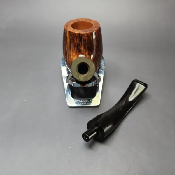 James Upshall P Grade EXL Smooth Bent Billiard Estate Briar Pipe, Unsmoked - Image 12