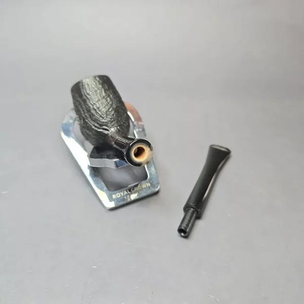 Herriot Pipes Partially Sandblasted Cutty w/ Horn Briar Pipe, Unsmoked - Image 11