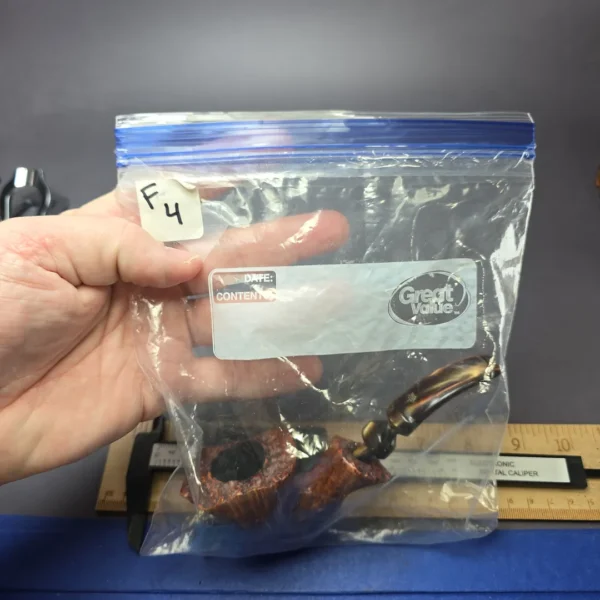 Preben Holm Fancy Sandblast Freehand Sitter Estate Briar Pipe, Danish Estates - Image 11